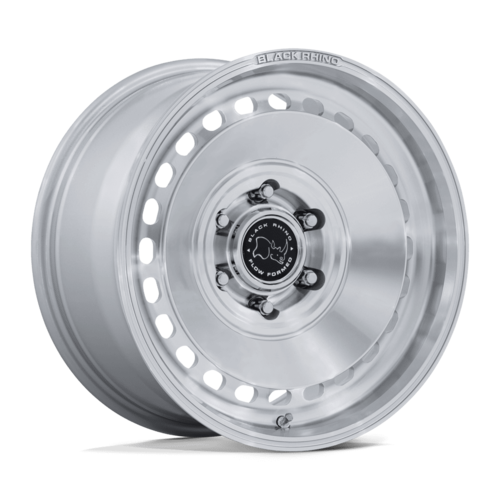 ブラックライノ BR036 BASIN ホイール 17×8.5 6×139.7 オフセット+25 グロスシルバー/マシンドフェイス