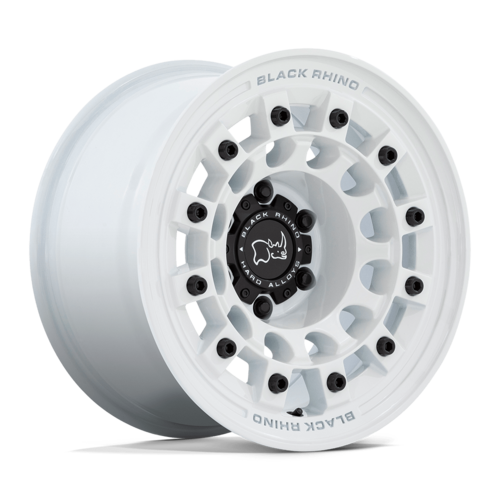 ブラックライノ FUJI ホイール 17×8 5×114.3 オフセット+38 グロスホワイト