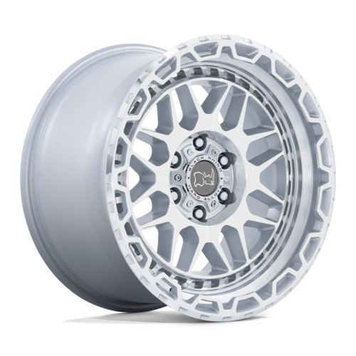 ブラックライノ HOLCOMB 17×9.5 6×139.7 オフセット+12 センターボア112.1 グロスシルバーミラー