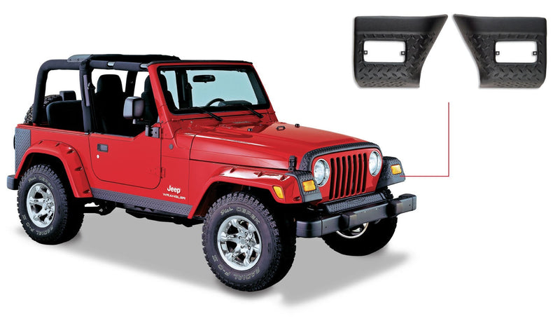 Bushwacker Jeep Trail Armor フロントコーナーペア Dura-Flex 2000 TPO DiamondBack テクスチャード