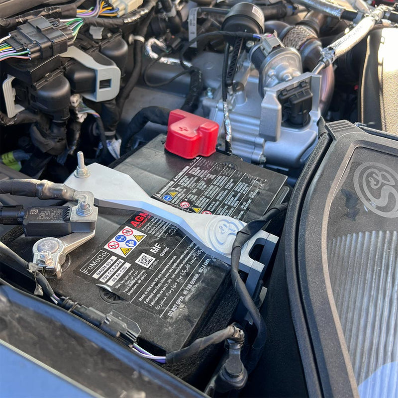 S&B ビレットバッテリーホールドダウンブラケットセット フォード Super Duty 6.7L 2023-2026