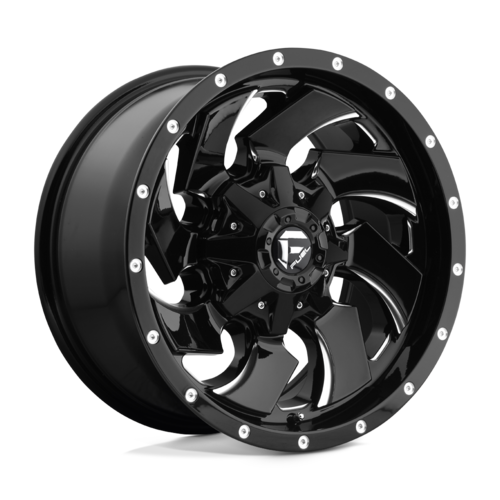フューエルオフロード D574 CLEAVER DRW 20x8.25 8x200 オフセット-202 NBL
