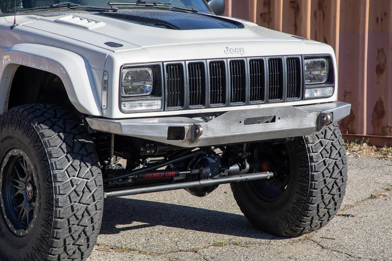 JCR オフロード ジープ チェロキー XJ DIY ウインチバンパー フロント 3/16インチスチール製