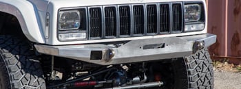 JCR オフロード ジープ チェロキー XJ DIY ウインチバンパー フロント 3/16インチスチール製