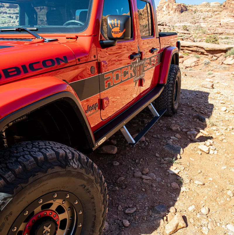 Rock-Slide Engineering ジープ グラジエーター JT 2026 ステップスライダー 3rd Gen 助手席側 サブパーツ BD-SS-302-JT4P