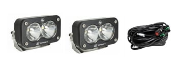 バハデザインズ S2 Sport ブラック LED 補助ライト 2個セット