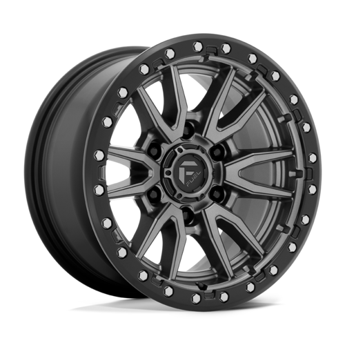 フューエルオフロード D680 REBEL ホイール 18x9 6x120 オフセット+1 マットガンメタル/ブラックリング