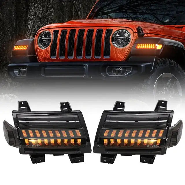 Loyo | Jeep JL LED Fender Lights with LED Side Marker Lights