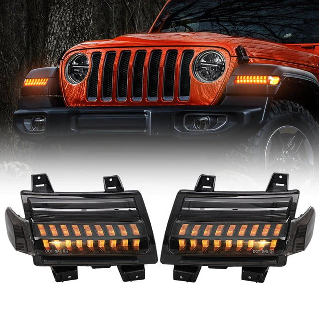 Loyo | Jeep JL LED Fender Lights with LED Side Marker Lights