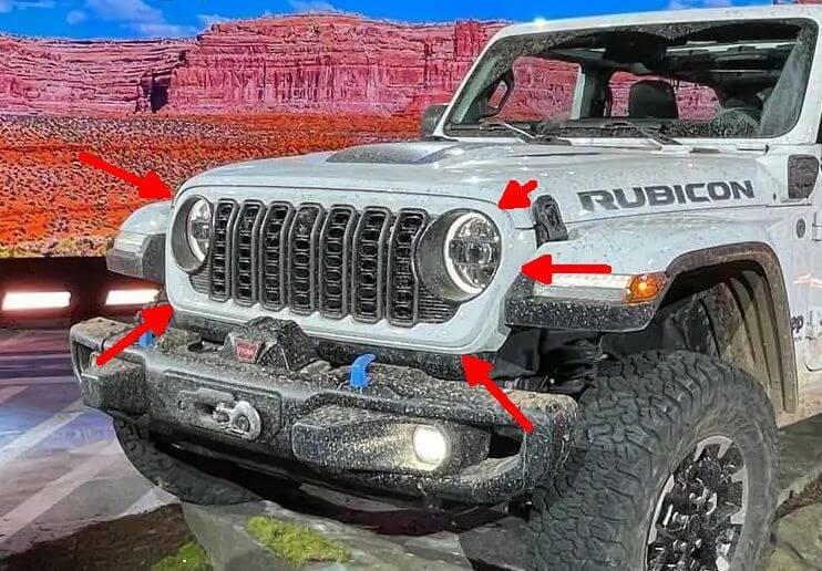 2024以降デザイングリルキット Jeep ラングラー - グラディエーター用 
