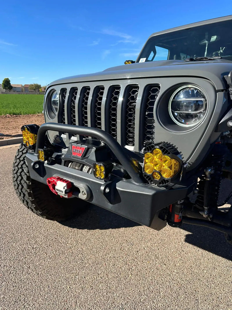 フロントバンパー クラッシャーブルバー付き　FRONT CRUSHER BUMPER W/BULL BAR