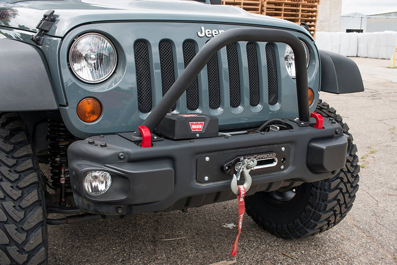 JCR オフロード ジープ ラングラー JK Hardrock Bumper ウインチプレート