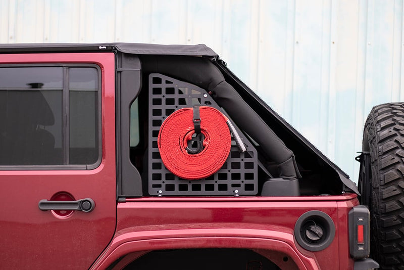 JCR オフロード ジープ ラングラー JKU リアウィンドウ MOLLEパネル 2007-2018