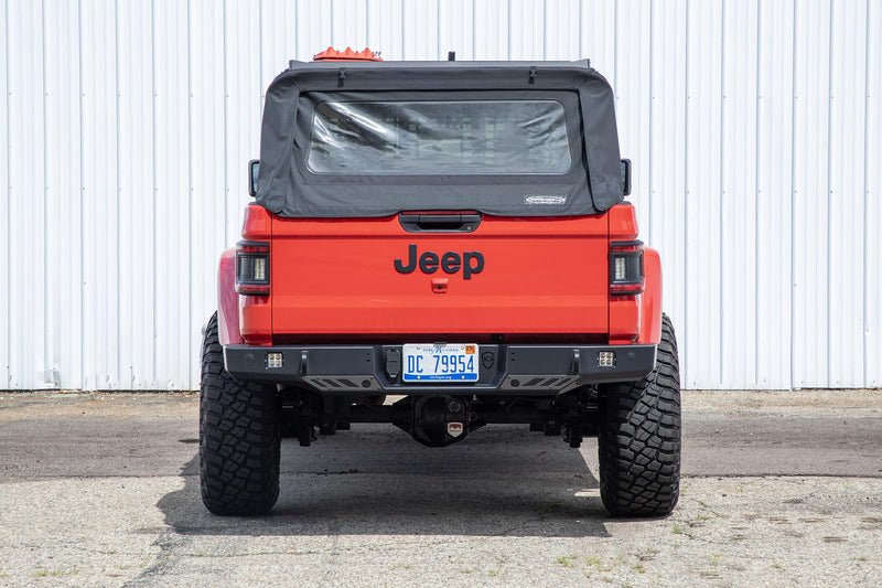 JCR オフロード Vanguard リアバンパー スチール製 ジープ グラディエーター 2020-2026