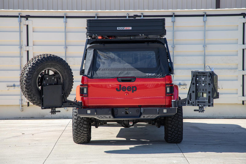 JCR オフロード Vanguard リアバンパー スチール製 ジープ グラディエーター 2020-2026