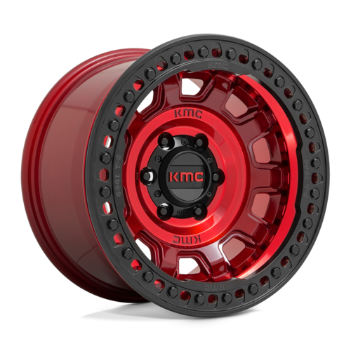KMC KM236 TANK BEADLOCK 17×9 5×127 オフセット-15 センターレッド