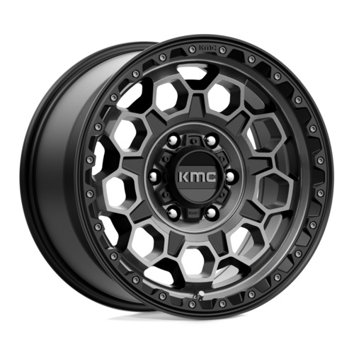 KMC KM545 TREK ホイール 17×9 6穴 139.7 オフセット+18 サテンブラック