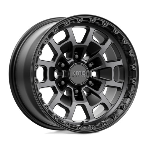 KMC KM718 SUMMIT 17×8.5 6×139.7 オフセット0 セミグロスブラック