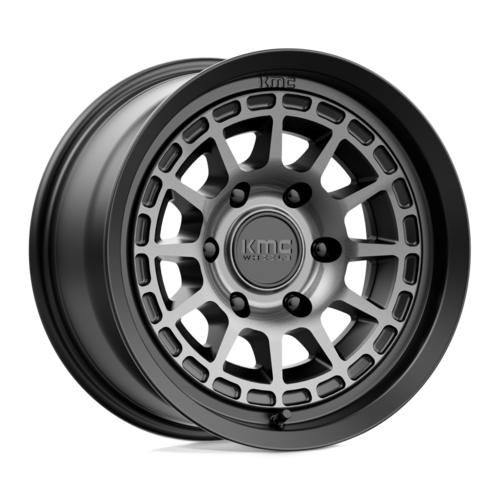 KMC KM719 CANYON ホイール 16×8 6穴 139.7mm オフセット0 セミグロスブラック
