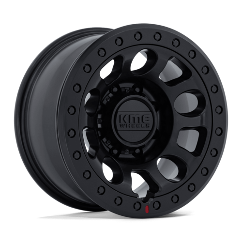KMC KM241 E25 BEADLOCK ホイール 17x9 8x165.1 オフセット -38 ブラックアウト