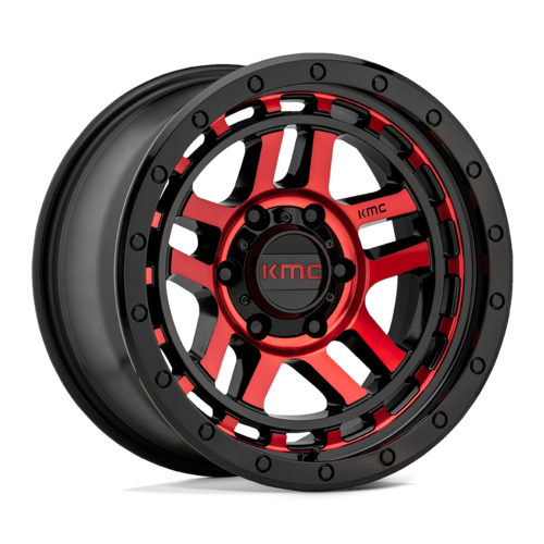 KMC KM540 RECON 17×8.5 6×139.7 グロスブラックマシーニング オフセット+18mm