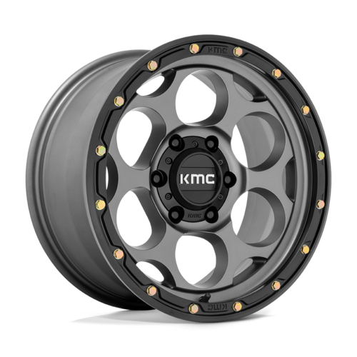 KMC KM541 DIRTY HARRY ホイール 17×9 5×127 オフセット -12 セミグロスグレー/ブラックリップ