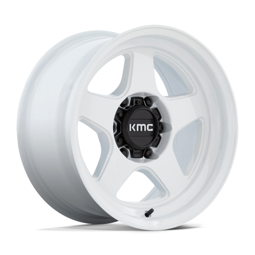 KMC KM728 LOBO 17×8.5 6×139.7 オフセット-10 グロスホワイト