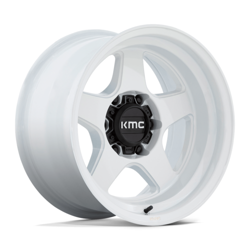 KMC KM728 LOBO 17×8.5 6×139.7 オフセット+18 グロスホワイト