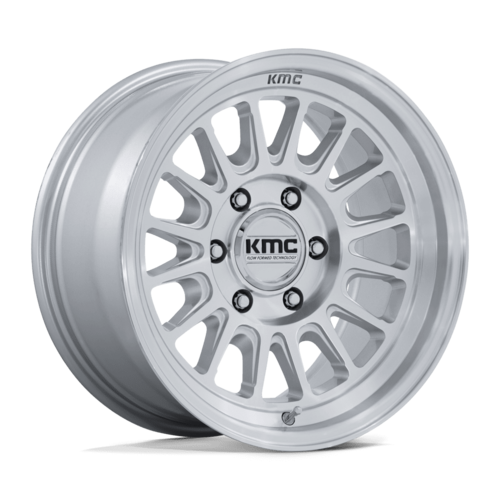 KMC KM733 IMPACT FFT ホイール 18x9 8x180 オフセット+18 グロスシルバーマシーニング