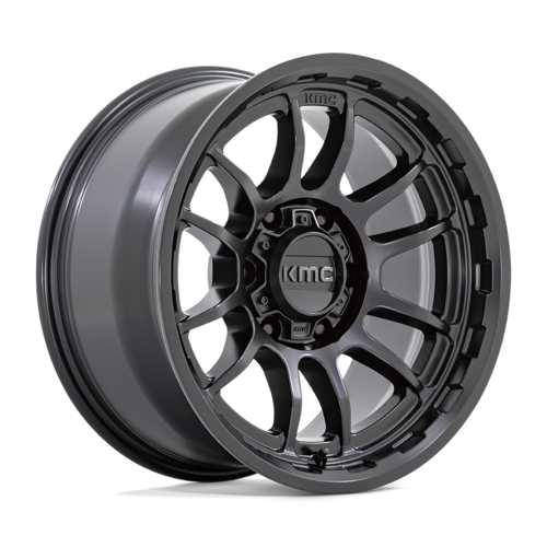 KMC KM727 WRATH 17×8.5 5×127 オフセット -10 セミグロスブラック