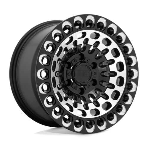ブラックライノ LABYRINTH 17×9.5 6×114.3 オフセット+12 センターボア76.1 グロスブラックミルド