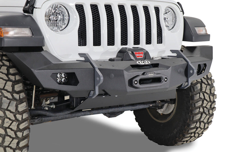 LOD Offroad Black Ops ベースフロントバンパー フルウイング（両側）ブラック粉体塗装 JK/JL/JT