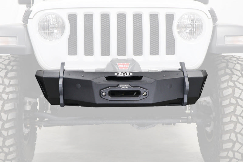 LOD Offroad ジープ JK/JL/JT Black Ops スタビーウインチフロントバンパー ブラックパウダーコート