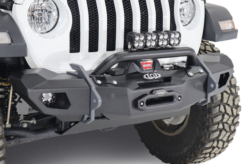 LOD Offroad JK/JL/JT Black Ops ベースフロントバンパー ショーティウィング付き ブラック粉体塗装