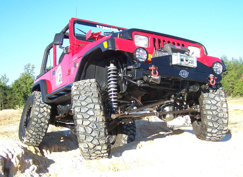 LOD Offroad TJ/LJ/YJ チューブバンパー 44 ブラックパウダーコート JFB9644