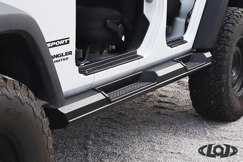 LOD Offroad ジープ ラングラー JK 4ドア Armor Lite ロックスライダー ブラックパウダーコート