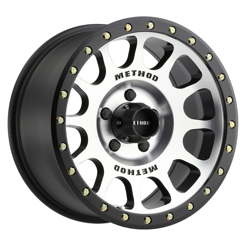 Method Race Wheels 305 NV マシンド/マットブラックリップ ホイール 18x9