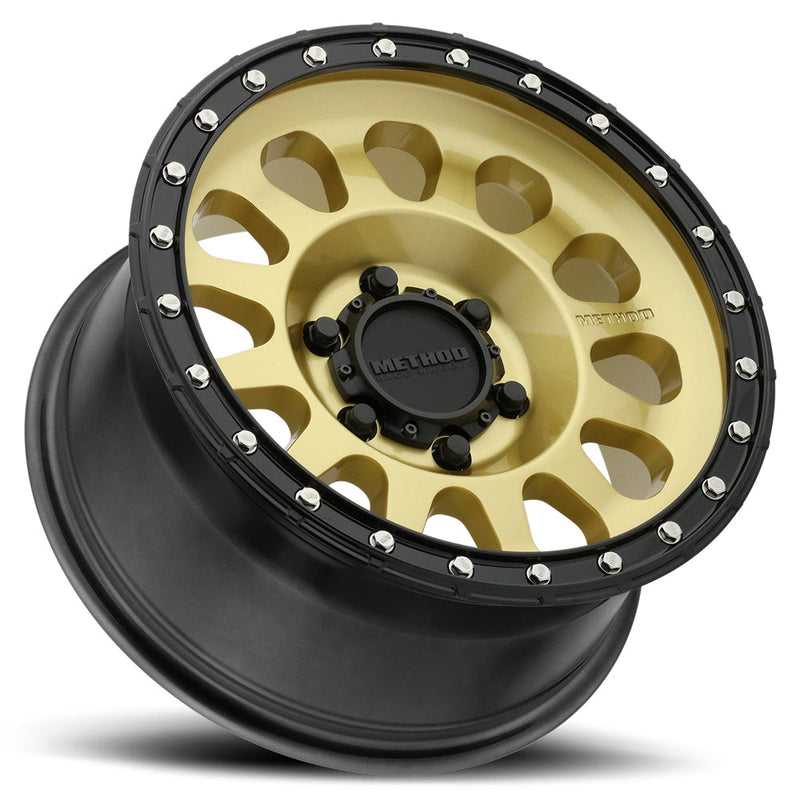 Method Race Wheels 315 キャストホイール ゴールド/ブラックリップ 17x8.5 6x135