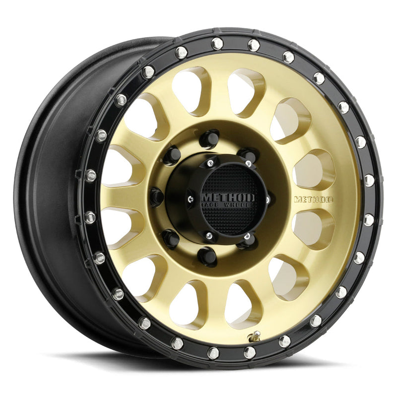 Method Race Wheels 315 キャストホイール ゴールド/ブラックリップ 17x8.5 6x135