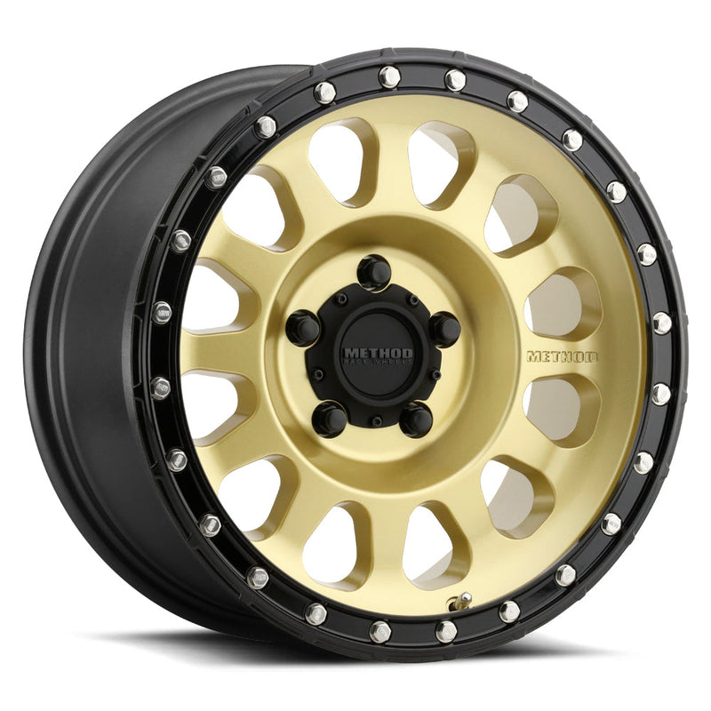 Method Race Wheels 315 キャストホイール ゴールド/ブラックリップ 17x8.5 6x135