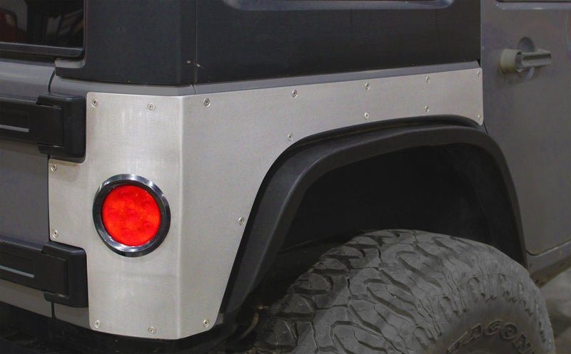 Motobilt スチールリアコーナーアーマー 丸型テールライトホール ジープ ラングラー JKU (MB1125-ST)