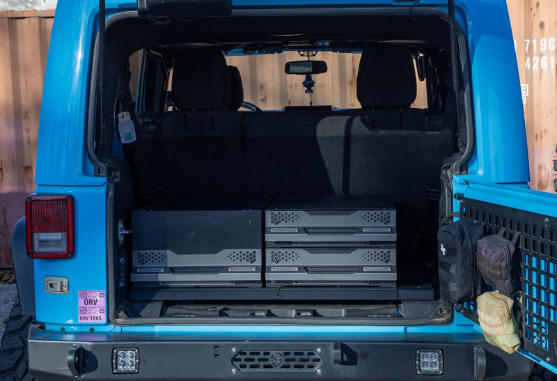 JCR オフロード Off-Grid モジュラードロワーシステム フロアパネル (ジープ ラングラー JK 4ドア 2007-2018)