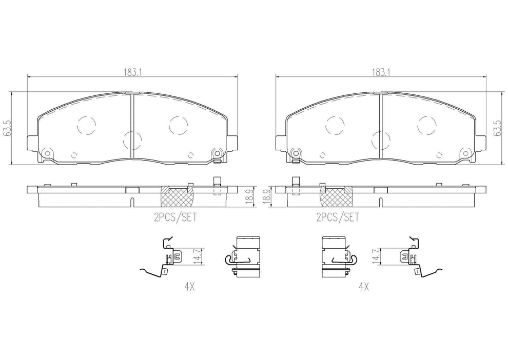 Brembo Nao Ceramic Brake Pad | ブレンボ製純正交換タイプブレーキパッド