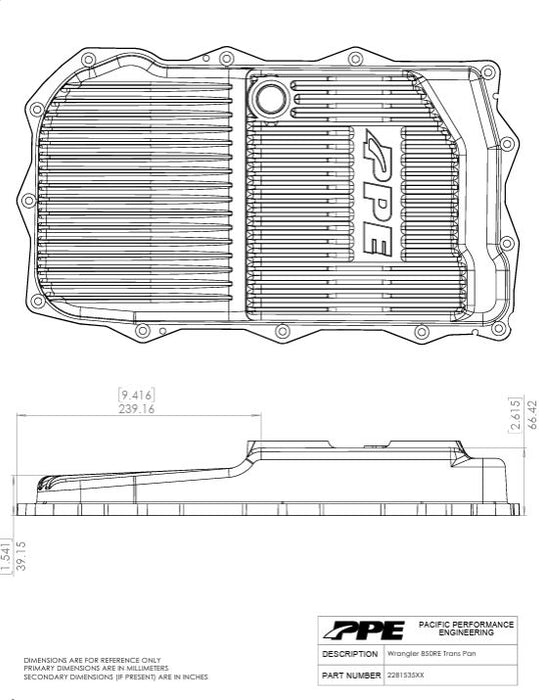 PPE TRANSMISSION PAN ｜ HD ハイキャパシティトランスミッションパン/フィンタイプ