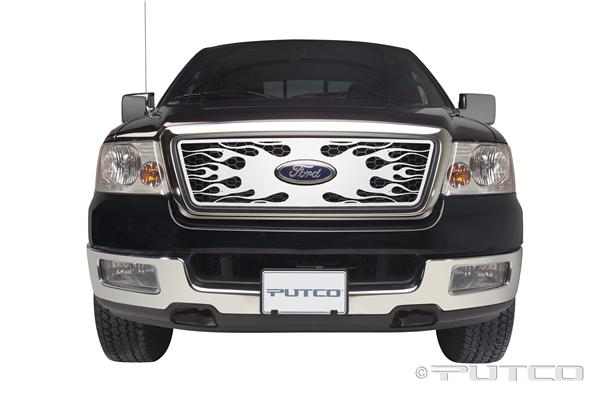 Putco フォード F-150 バーグリル ロゴカットアウト 6ピースセット (バンパー非カバー) 2004-2008