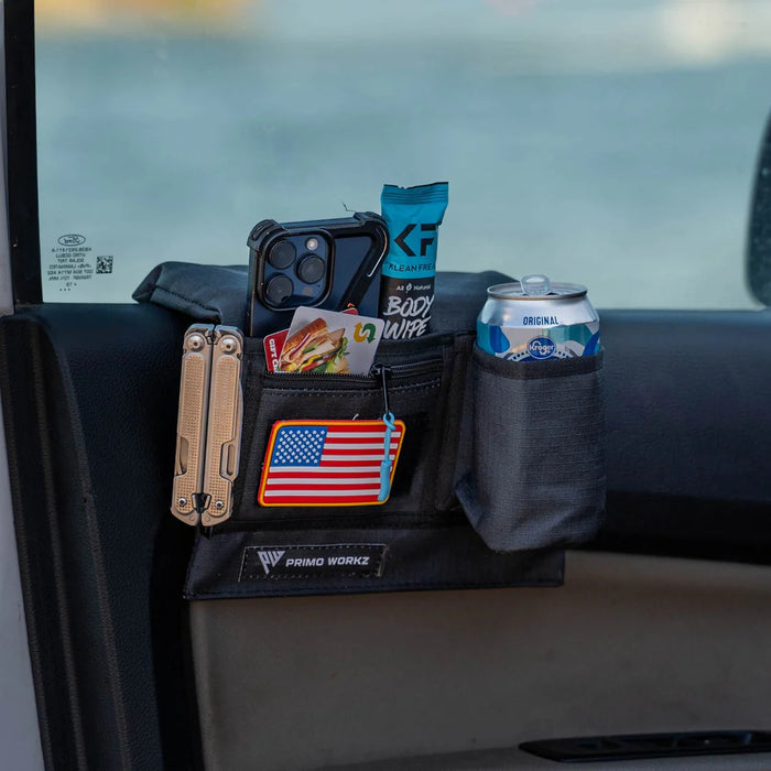 PRIMO WORKZ | ドアアームレストカップホルダー付き　ARMREST W. CUPHOLDER