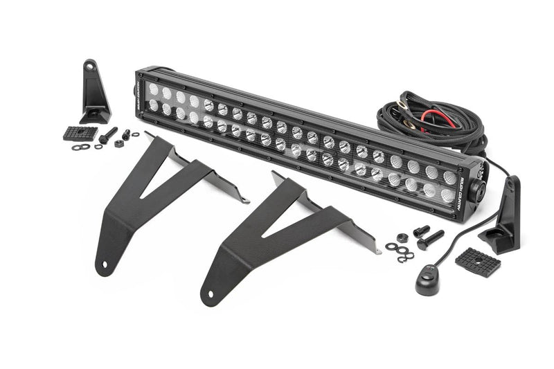 Rough Country LEDライトキット バンパーマウント 20インチ ブラック デュアルロー ラム 1500 2WD/4WD 2019-2024