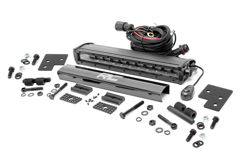 Rough Country LED ライトキット バンパーマウント 12インチ ブラック シングルロー Polaris Ranger XP 1000
