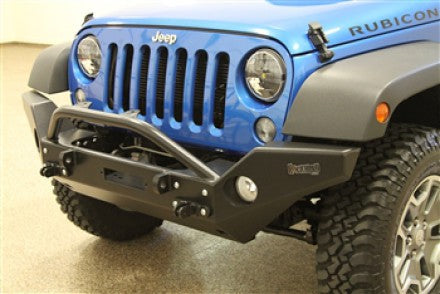 Rock Hard 4x4 Patriot Series アルミ フルワイドフロントバンパー ローデッドウインチマウント付き ジープ ラングラー JK 2007-2018