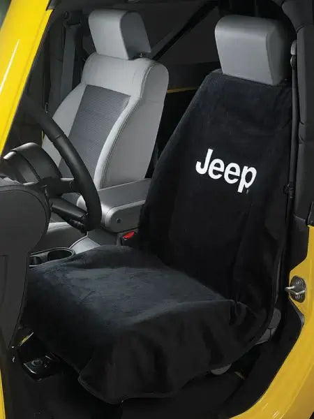 シートアーマー　ジープロゴ SEAT ARMOUR JEEP LETTER BLACK